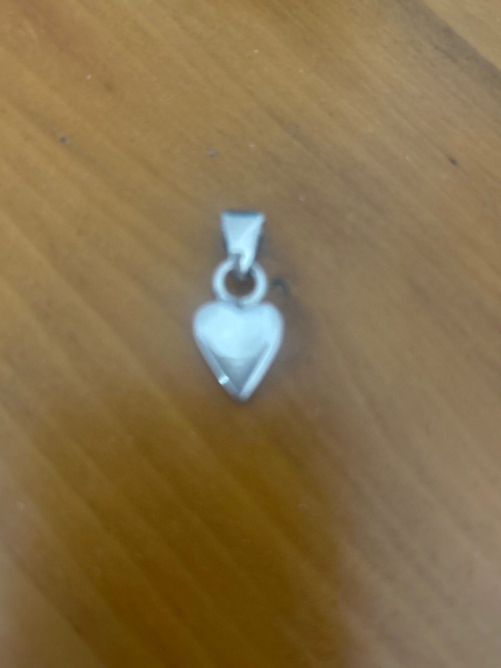 Sterling Silver solid Heart Pendant Necklace